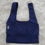 Free People NWOT Good Karma Tile Textured Square Neck Bra Outerspace, XS / S Photo 2