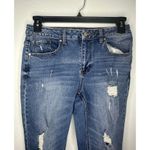 Altar'd State  Distressed Straight Jeans Women's Size 28 Blue Denim Stretch Photo 1