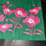 Boden Womens Green Pink Embroidered Flower‎ Skirt 4 Green Photo 2