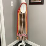 Trina Turk Pink Brown Yellow Mustard Tunic Tops Womens Size 8 Resortwear Swim Photo 3