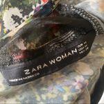 ZARA  mesh shoulder floral short sleeve top Photo 3