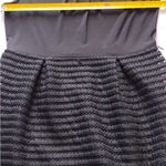 Wardrobe Black Ribbed Draped Neck Blouson Dress Size 12 Cocktail Evening Photo 8