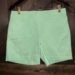 Talbots  Petites Women's Sz 6P Turquoise Mint Green Chino Shorts‎ Photo 0