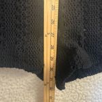 Free People  Beach Black Medium Open Knit Crochet Semi-Sheer Romper Playsuit Photo 7