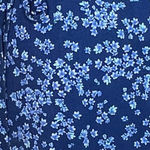 Draper James RSVP Dress Womens Small Blue Floral True Wrap Bohemian Cottagecore Photo 5