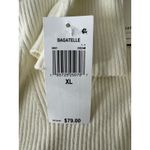 BAGATELLE COLLECTION Women's Ivory Scallop Neck Ribbed Flare Sleeve Sweater XL White Photo 7