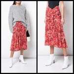 Cinq à Sept 💕CINQ A SEPT💕 Midi Kathleen Skirt ~ Venetian Red Photo 9