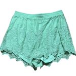 Torrid 5 Inch Pull On Stretch Mesh Mid-Rise Short 0 Large Women’s Mint Green EUC Photo 2