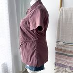 Athleta  Cinch Mauve Full Zip Short Sleeves Water-Repellent Top Women’s Large Photo 3