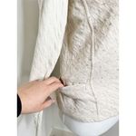 Anthropologie Dolan Left Coast Collection Oatmeal Heathered Knit Moto Jacket White Photo 3