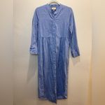 Tuckernuck  NWOT Chambray Linen Lydell Maxi Dress Light Blue Size S Photo 4