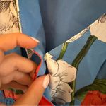 Parker  Blue Floral Mini Dress Photo 5