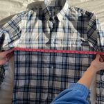 Uniqlo Blue Plaid Long Sleeve Button Down Photo 11