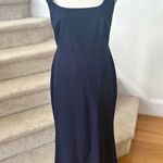 BHLDN  Anthropologie Adena Square Neck Sleeveless Slit Maxi Dark Navy "Midnight" Photo 1