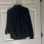 Talbots Women's Dark Denim Button Down Shirt Photo 9