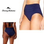 Tommy Bahama New. navy high waisted bikini bottom. Small. Photo 1