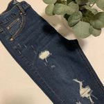 Wild Fable High Rise Skinny Dark‎ Wash Distressed Denim Jeans, Trendy Size 8 # Blue Photo 10