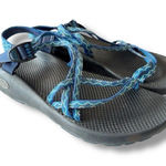 Chacos CHACO Z/Cloud Sport Sandals Double Strap Buckle Blue Boa Fabric Women's Size 12 Photo 0