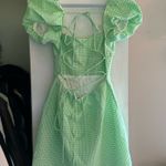 ZARA green and white  mini dress Photo 1