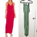 MISA Los Angeles NWT Domino Maxi Dress in Sage Green Photo 1