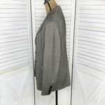 Amanda Smith  Herringbone Oversized Blazer Jacket Black Tan 6 Single Breasted Photo 3