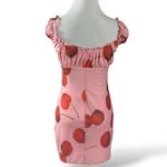 Kimchi Blue UO Cherry Bianca Mesh Mini Dress Pink Red Size Small Valentine’s Day Photo 4