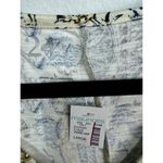 Maurices 24/7 Cream Navy Paisley Print Dolman Short Sleeve V Photo 3