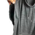 Athleta  Women's Gray Hooded Poncho Sweatshirt Pullover Size S Photo 7