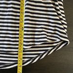 Boutique plus size blouse size 3XL vneck black & white stripe drop down sleeve White Photo 4