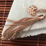 Vera Bradley Love Hope Bag Charm Rose Gold Photo 3