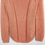 Chico's V-Neck Sequin Orange Open Knit Sweater Size M Photo 5
