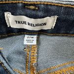 True Religion  Jeans Women 27 W Blue Jennie Curvy Mid Rise Dark Wash Faded Denim Photo 6