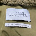 Urban Outfitters Willow Olive Green Sherpa Fleece Zip Up Teddy Sweater Jacket S Photo 2