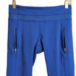 Lululemon Inspire Tight II (Mesh) Blue Capri 7/8 Length Legging Stretch Pocket 6 Photo 1