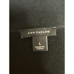 Ann Taylor Women's Black Long Sleeve Cropped Open Cardigan Sweater Top Size L Photo 2