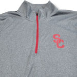 USC Authentic Apparel USC Trojans Shirt Size Small Fight On! Long Sleeve 1/4 Zip Mock Neck Unisex Photo 2