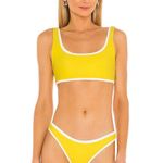 Mikoh Marseille Bikini Top AND bottom in Starfruit yellow Photo 0
