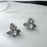 Universe Planet CZ Stud Earrings for Men Women Streetwear Hip Hop Unisex Style Silver Photo 4