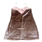 Topshop  Pink Velvet Mini Dress Spaghetti Strap Stretch Cocktail Party Size 8 Photo 5
