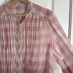 Sundance  Cotton gauze gingham button down shirt Photo 3