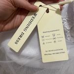 SheIn NWT  Wedding Dress Size 6 • Lace & Tulle Bridal Gown • Long Train • Bride Photo 5