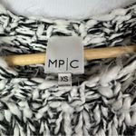 MINKPINK Harris White & Black Speck Printed Crewneck Sweater XS Photo 5
