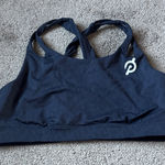 Peloton  Blue Animal Print Cross Strap Sports Bra SIZE XL Photo 0