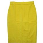 J.Crew NWT Tall No. 2 Pencil in Warm Sun Yellow Bi-stretch Cotton Skirt 2T Photo 0
