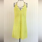 J.Crew Yellow Linen Ruffle Wrap Dress Photo 2