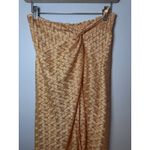 Ramy Brook Gaia Fringe Swim Cover-Up Skirt S Orange/Gold Elastic Waist Pull On Photo 11