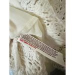 Free People  Ivory White Lace Crochet Desert Daze Bodysuit Tassels size Medium Photo 9