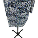 Reiss  Fox Mesh Lace Crochet Bodycon Dress Blue Tropic Print Size US‎ 6 Photo 5