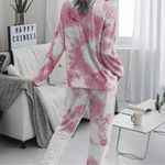 Pink Tie Dye Jogger Set Photo 7
