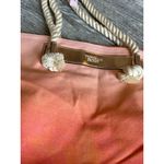 Victoria's Secret NWT‎ Victoria Secret Shoulder Tote Bag Braided Rope Handles Beach Peach Ombre Photo 11